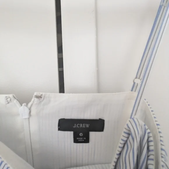 J. Crew Blue and White Striped Maxi Dress - Picture 4 of 8